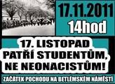 Ne rasismu: 17. listopad patří studentům, ne neonacistům!